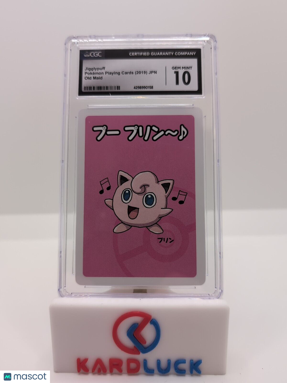 Jigglypuff Pokemon Playing Cards 2019 Japanese Old Maid Babanuki CGC Gem Mint 10