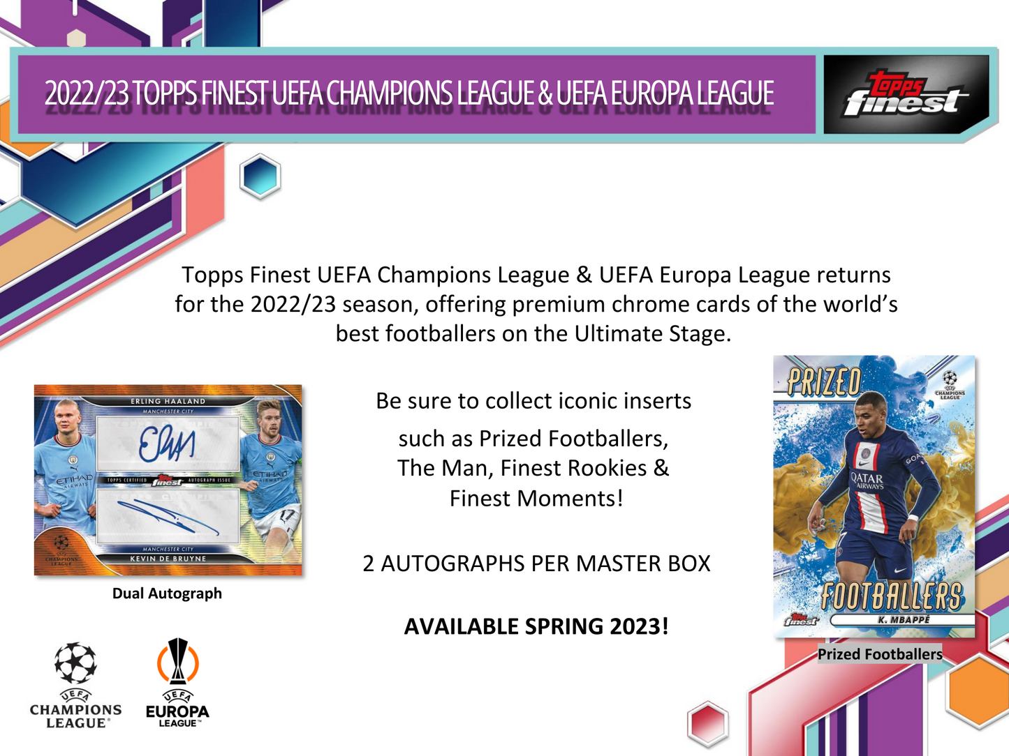 2022-23 Topps Finest UEFA Champions League & UEFA Europa League