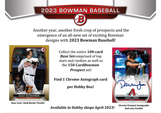 2023 Bowman Baseball Hobby Box