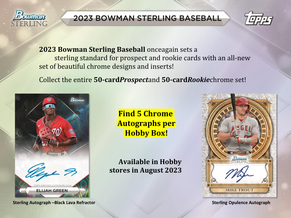 2023 Bowman Sterling Baseball