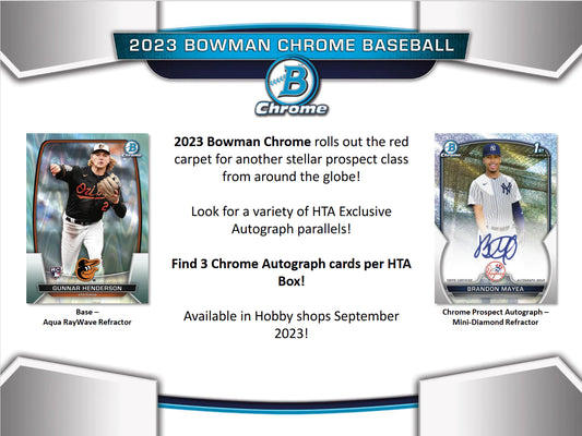 2023 Bowman Chrome Baseball HTA Choice Box