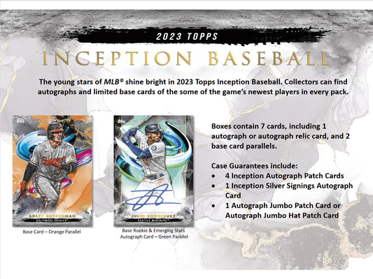 2023 Topps Inception Baseball Hobby Box