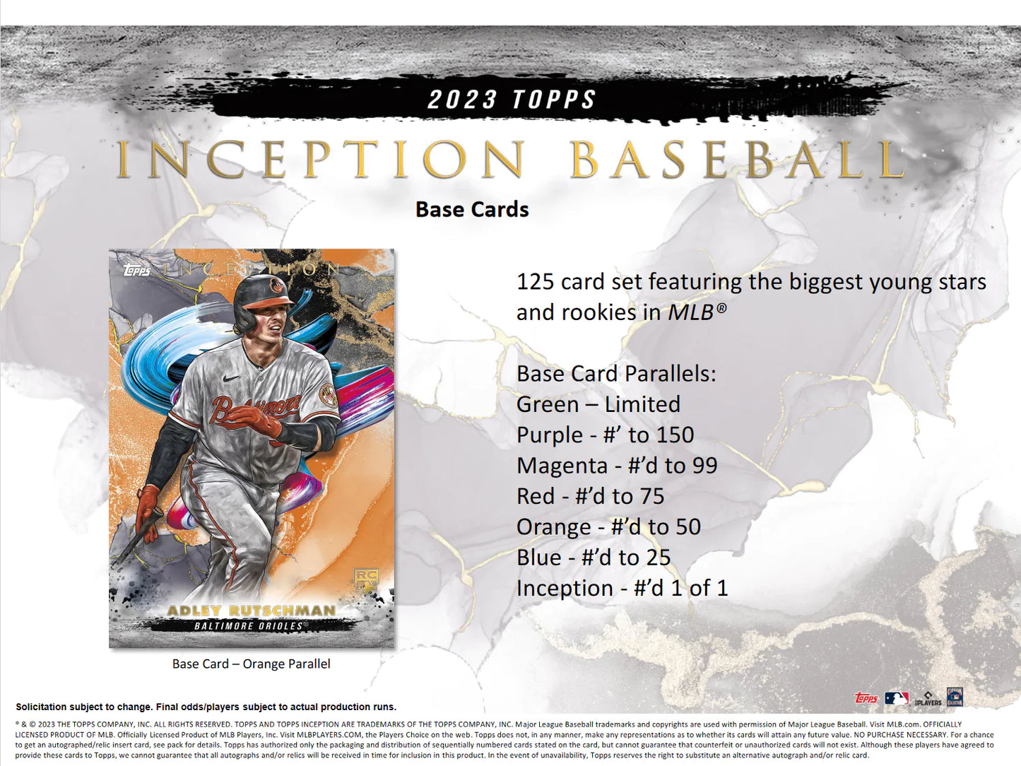 2023 Topps Inception Baseball Hobby Box